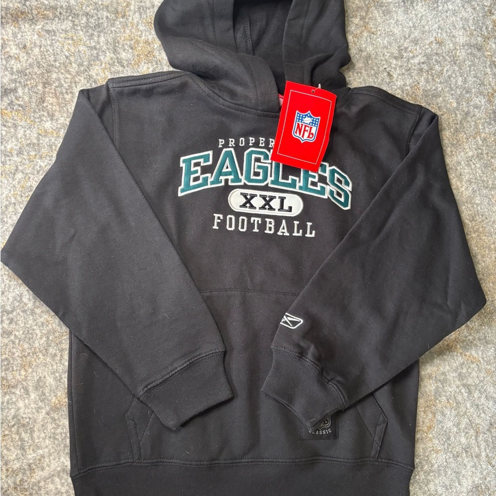 NFL Black Eagles Kids Hoodie Size Small - GO BIRDS 🦅